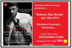 Release Day Romp The Tycoon's Convenient Bride...and Baby by Shoshanna Evers